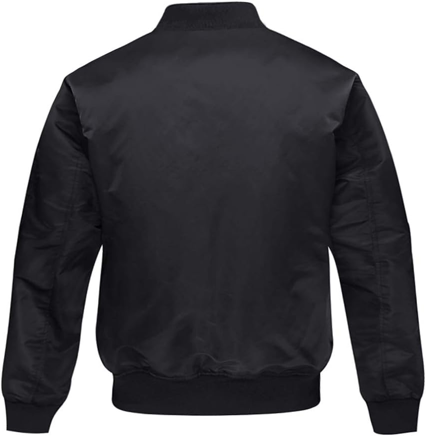 men Bomber Jacket Casual Fall Winter Military Jacket and Coats Outwear - Image 2